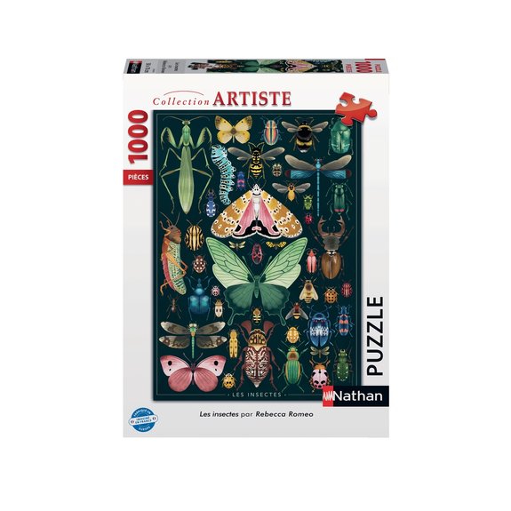 Puzzle 1000 pièces Nathan Les Insectes