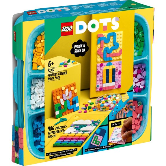 Le méga lot de décoration adhésives LEGO DOTS 41957