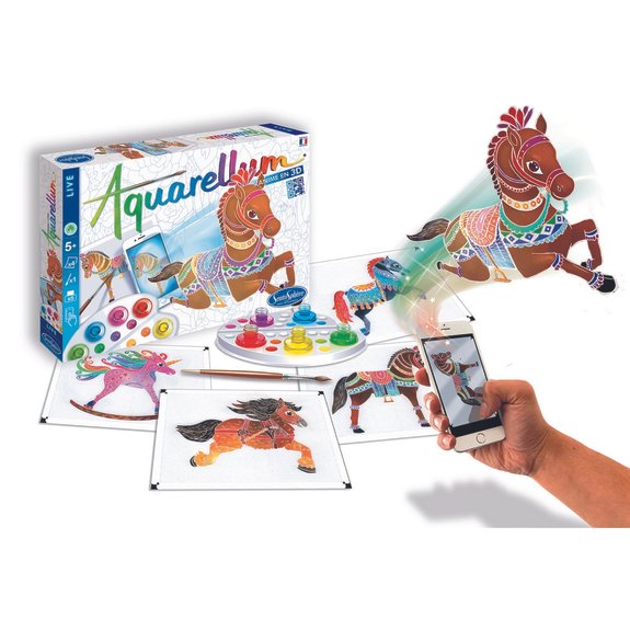 Coffret de peinture Aquarellum Live - Chevaux