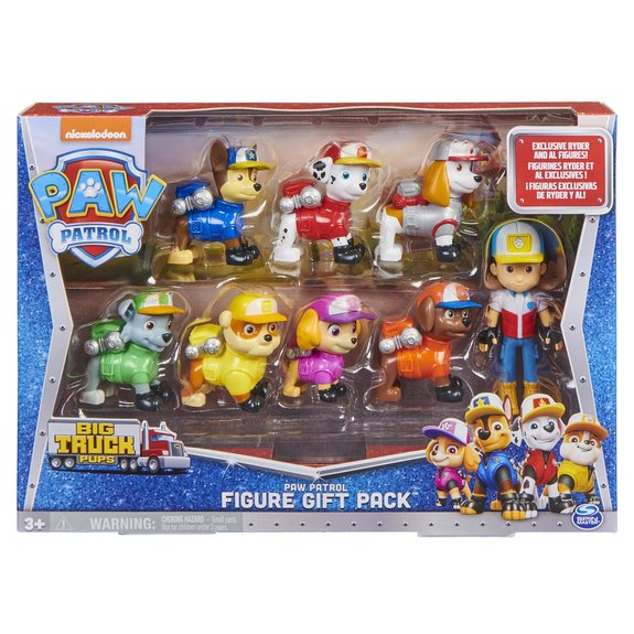 Coffret 8 figurines La Pat'Patrouille Big Truck Pups