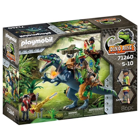 Playmobil Spinosaure et Combattant Dino Rise 71260