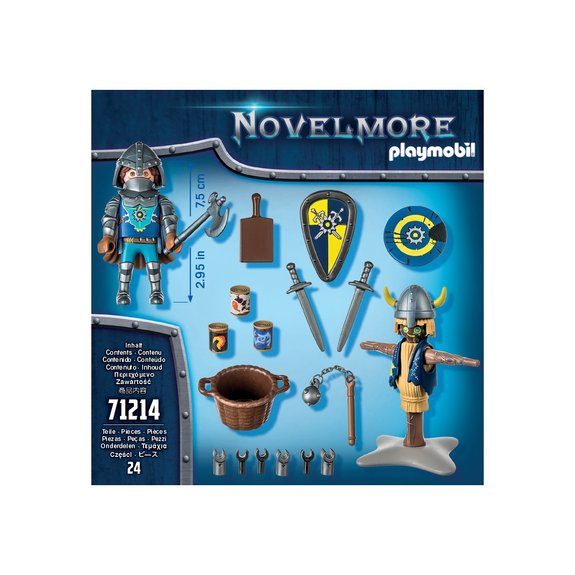 Chevalier Novelmore et mannequin d'entraînement Playmobil Novelmore 71214