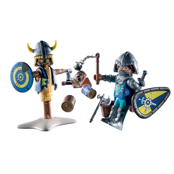Chevalier Novelmore et mannequin d'entraînement Playmobil Novelmore 71214