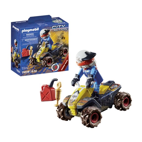 Pilote et quad Playmobil City Action 71039