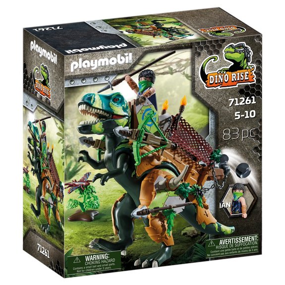 Playmobil Tyrannosaure et soldat Dino Rise 71261