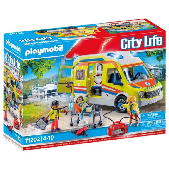 Playmobil Ambulance avec effets lumineux City Life 71202