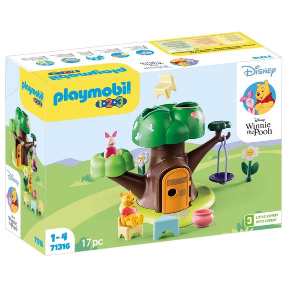Playmobil Winnie l"'ourson et Porcinet avec cabane PLAYMOBIL 1.2.3 71316