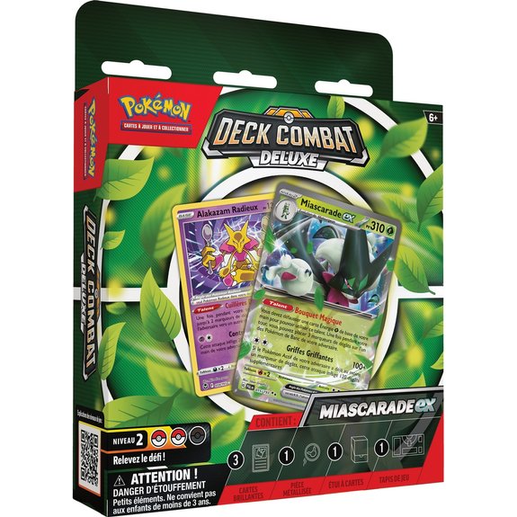 Asmodée Deck de combat Pokemon Miascarade Ex ou Palmaval