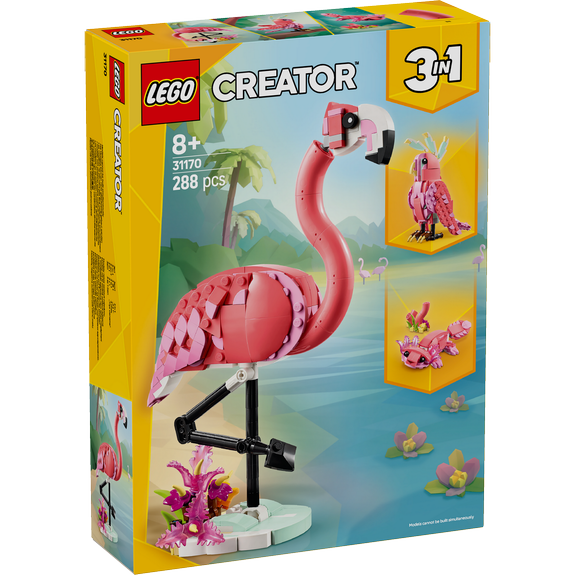 Animaux sauvages : le flamant rose LEGO® CREATOR 31170
