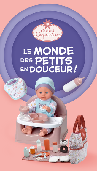 Pub Menu Cerise et Capucine