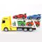 Camion de transport + 4 voitures de sport