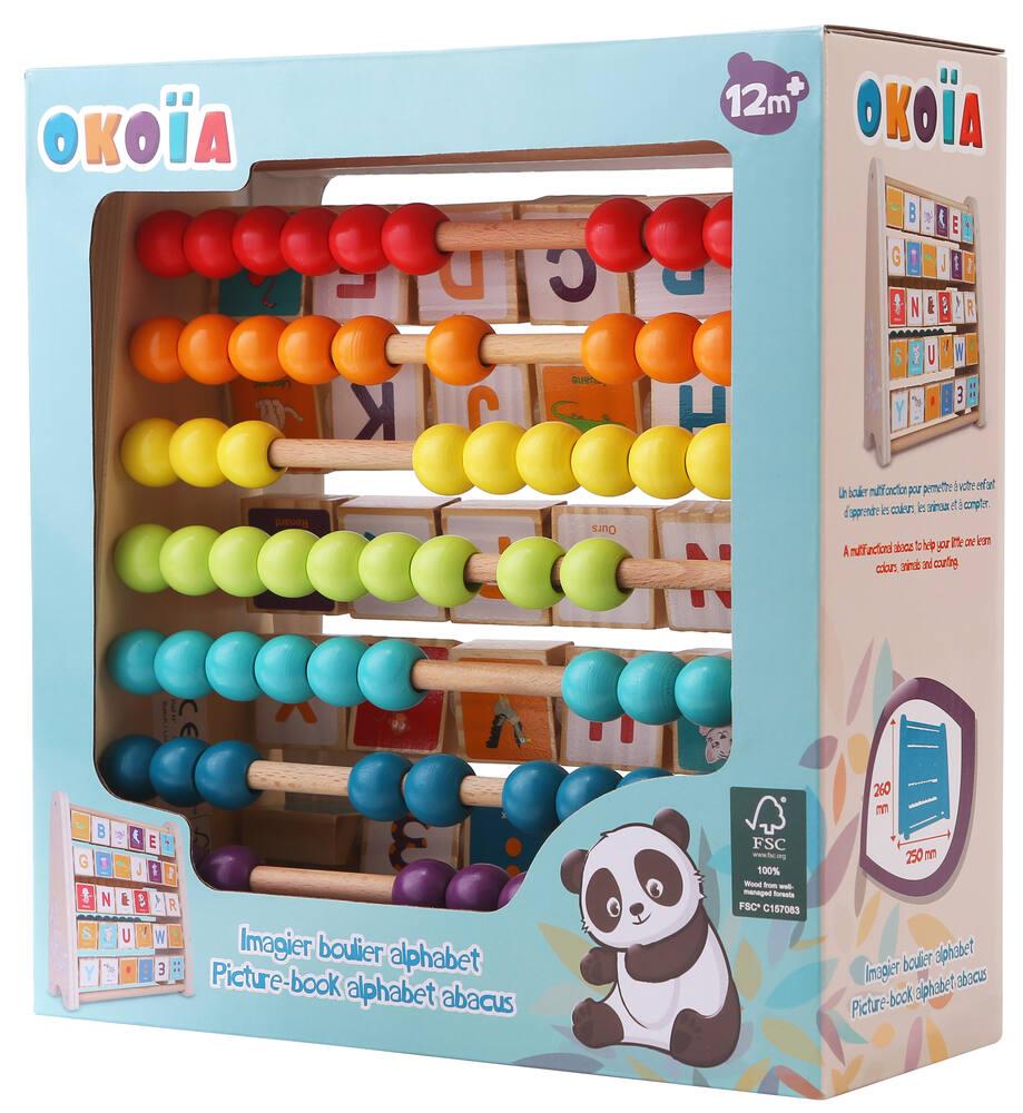 HURRISE boulier pour enfants Boulier éducatif en plastique coloré pour