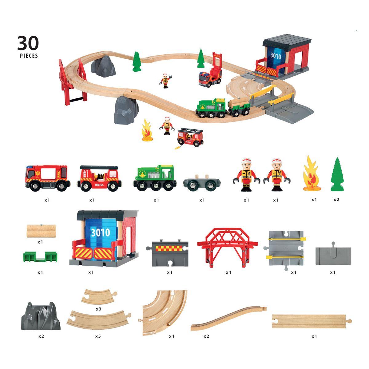 BRIO World 33817 GRAND CIRCUIT POMPIER