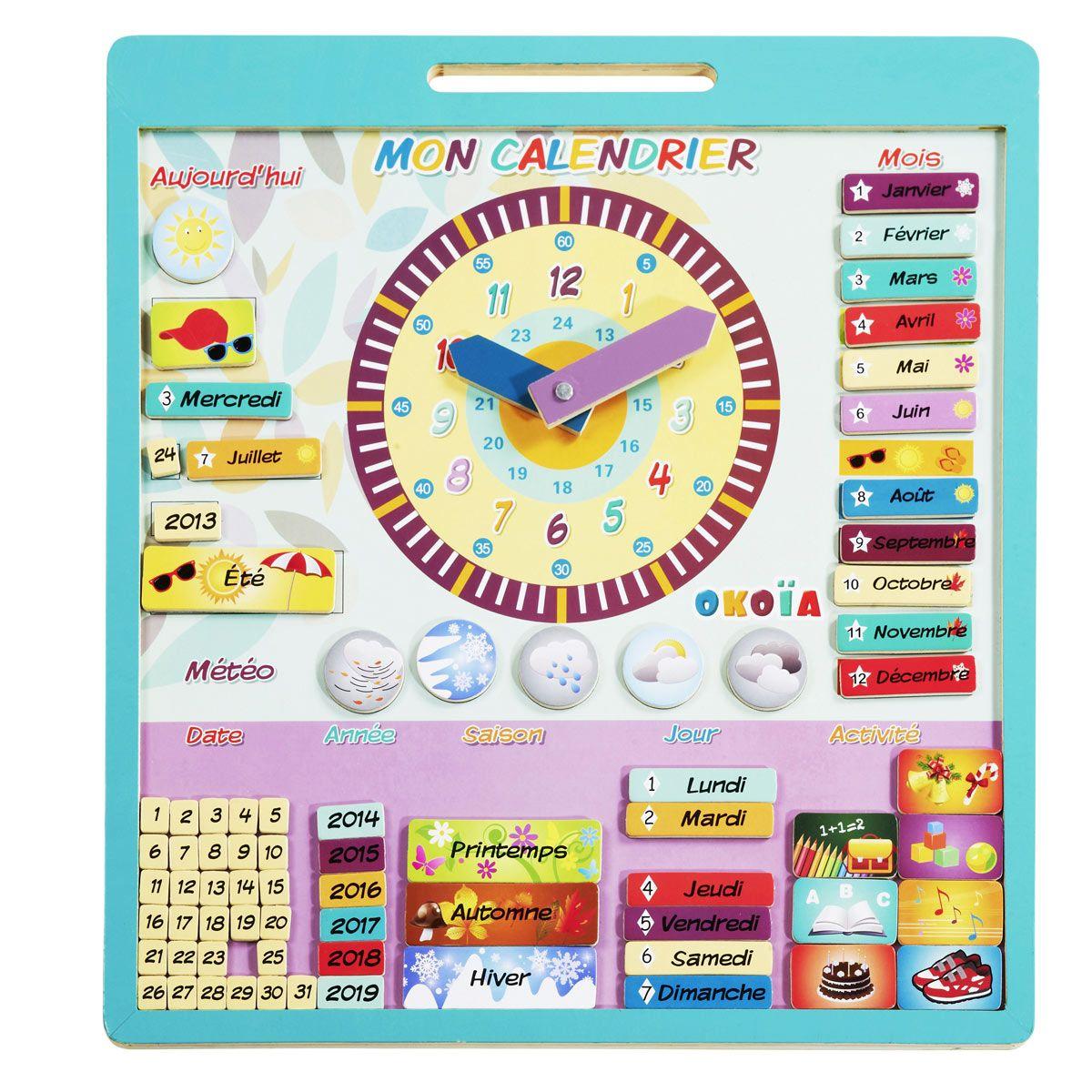 Calendrier En Bois Jouets D Eveil Et Peluches La Grande Recre