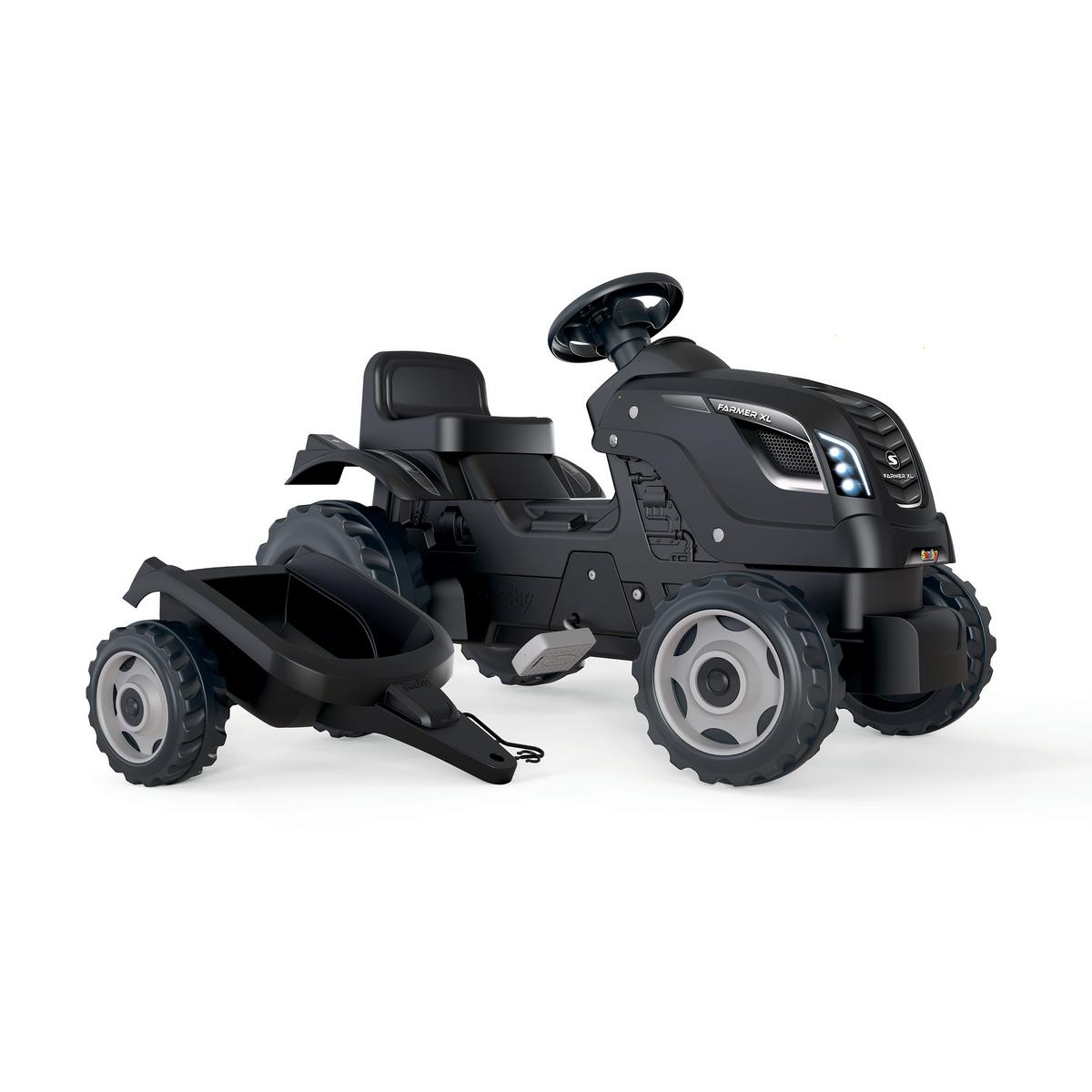 Pilsan Grand Tracteur à Pédale XXL Avec Remorque – Rouge – 95cm – Enfants (max 50kg)