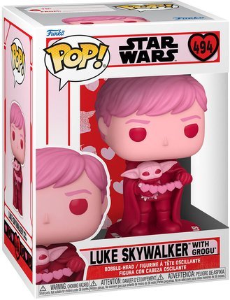 Figurine POP Bobble Luke Et Gogru Star Wars Saint Valentin - La Grande Récré