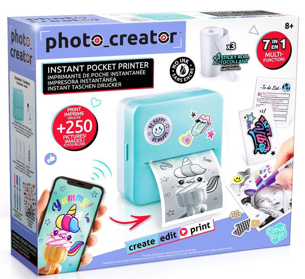 Imprimante Thermique Portable A4 sans fil Bluetooth Imprimante Photo 210mm avec 1 Rouleau de Papier Pour Maison Bureau Étude École - Informatique