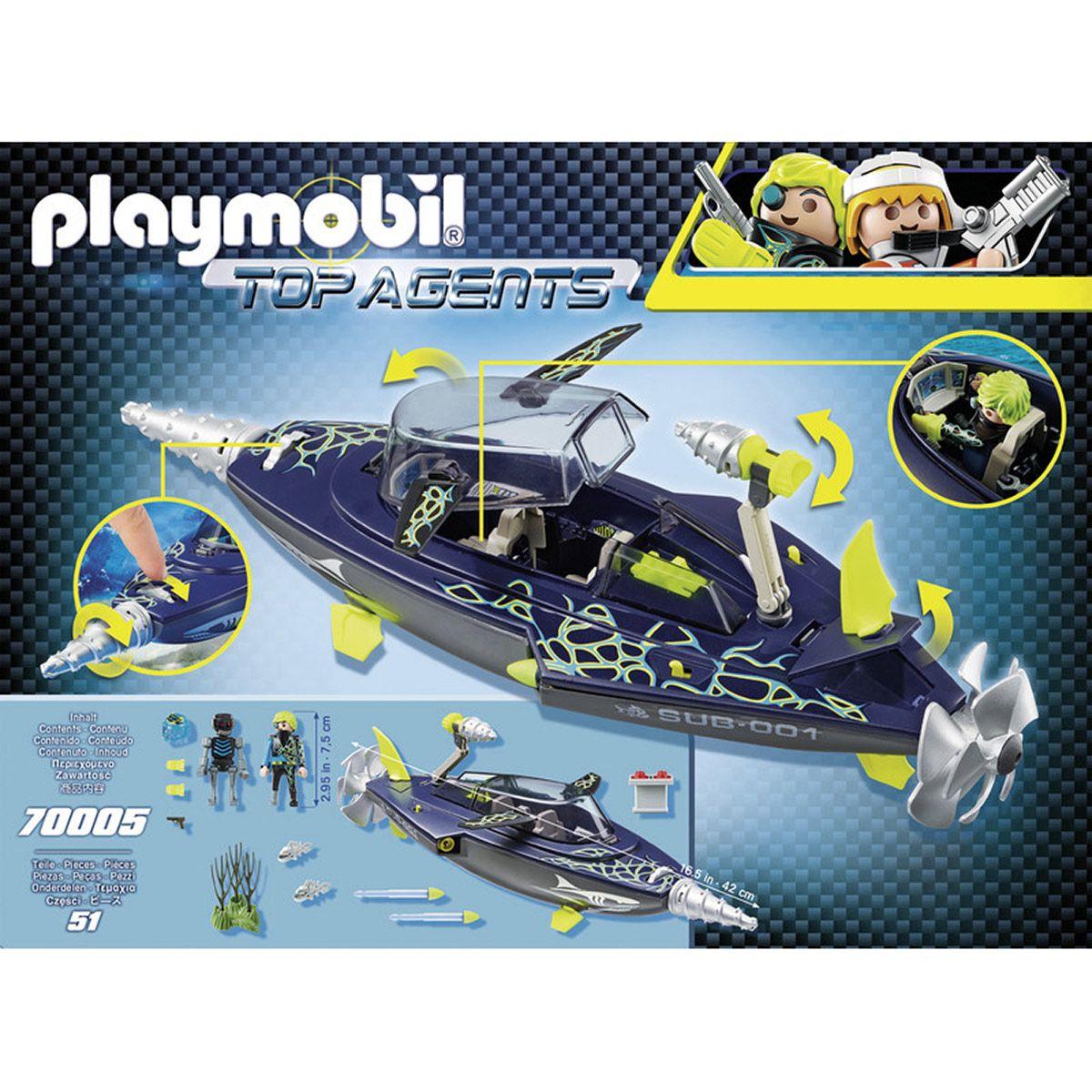 Playmobil top agent sous marin clearance