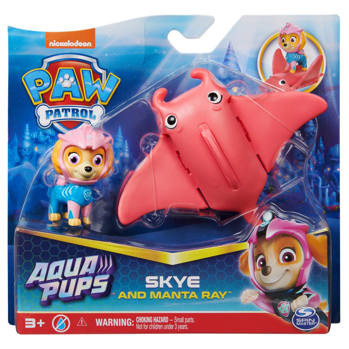 Pack de 2 figurines chiot et créature sous-marines - Aqua Pup La
