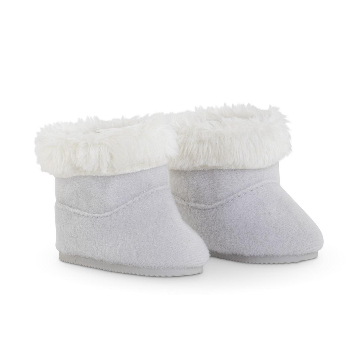 Bottes Enfant Grises à Enfiler UK Taille 12 - Marque TU - Style Mocassin Avec Fausse Fourrure - Occasion
