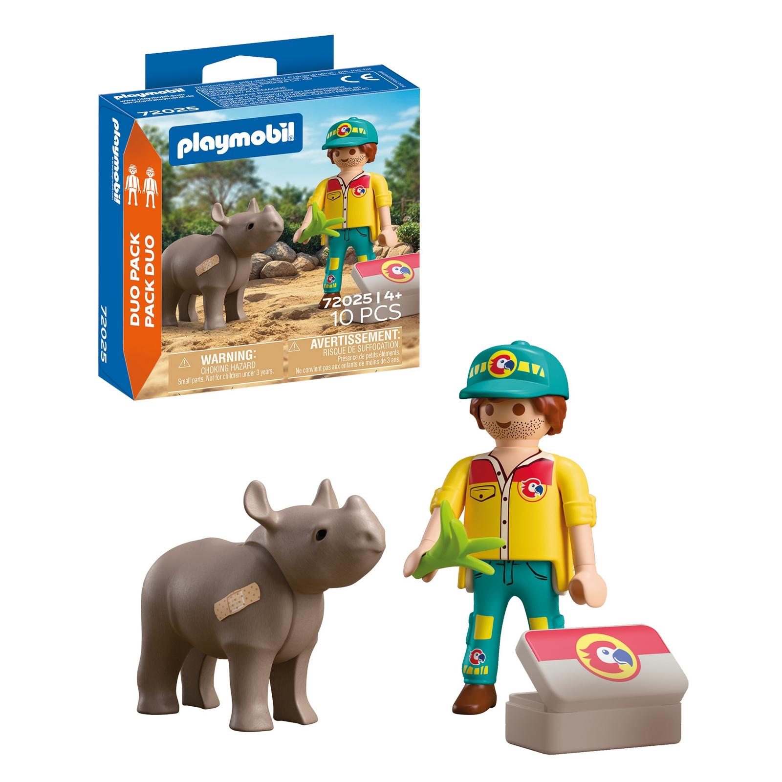 Énorme Lot Playmobil : 18 Rhinocéros + 32 Bébés - Réf. 6 - Animaux Zoo