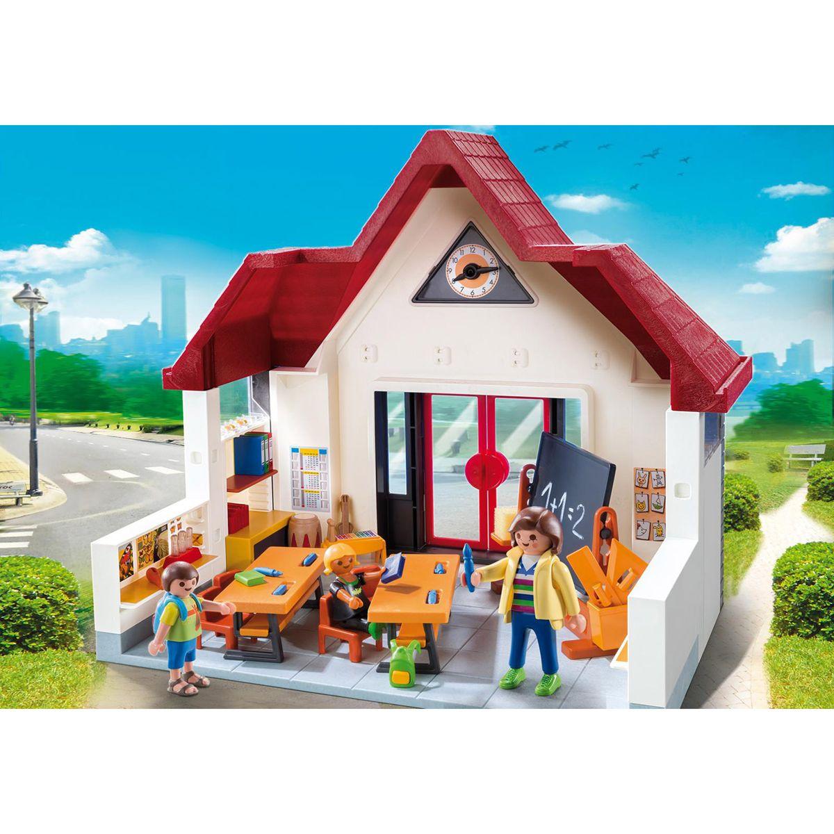 ecole avec salle de classe playmobil city life 6865