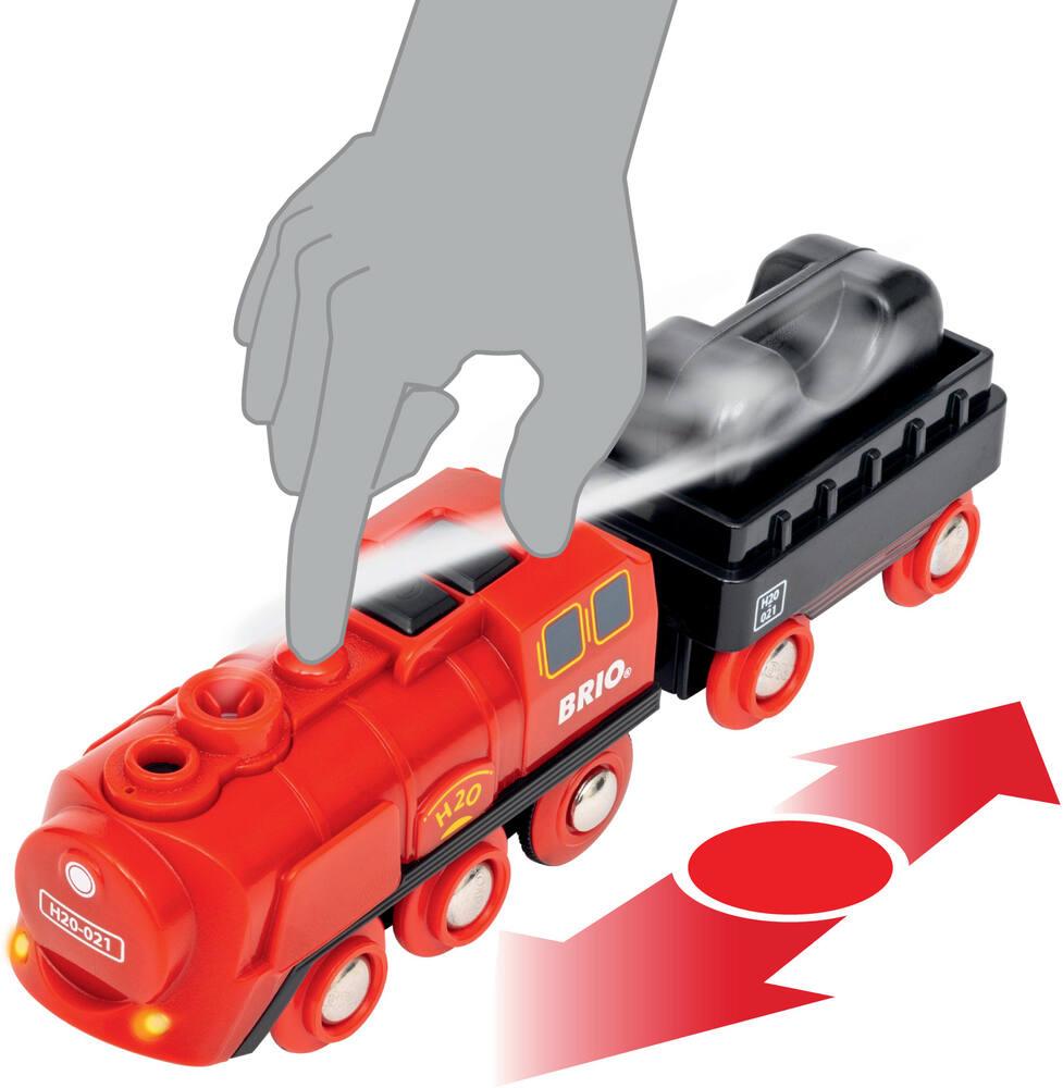 LiRiQi Train de locomotive à piles - Train électrique en bois - Puissant train à moteur compatible avec Brio Thomas - Jouet pour enfants garçons et filles LiRiQi Train de locomotive à piles - Train électrique en bois - Puissant train à moteur compatible avec Brio Thomas - Jouet pour enfants garçons et filles