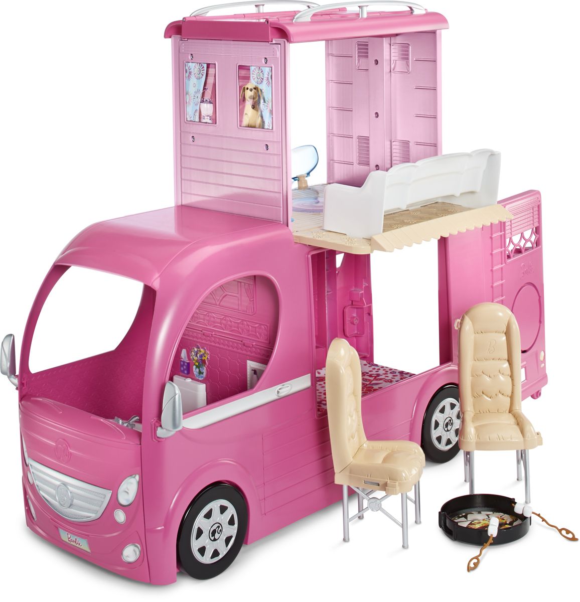 barbie camping car
