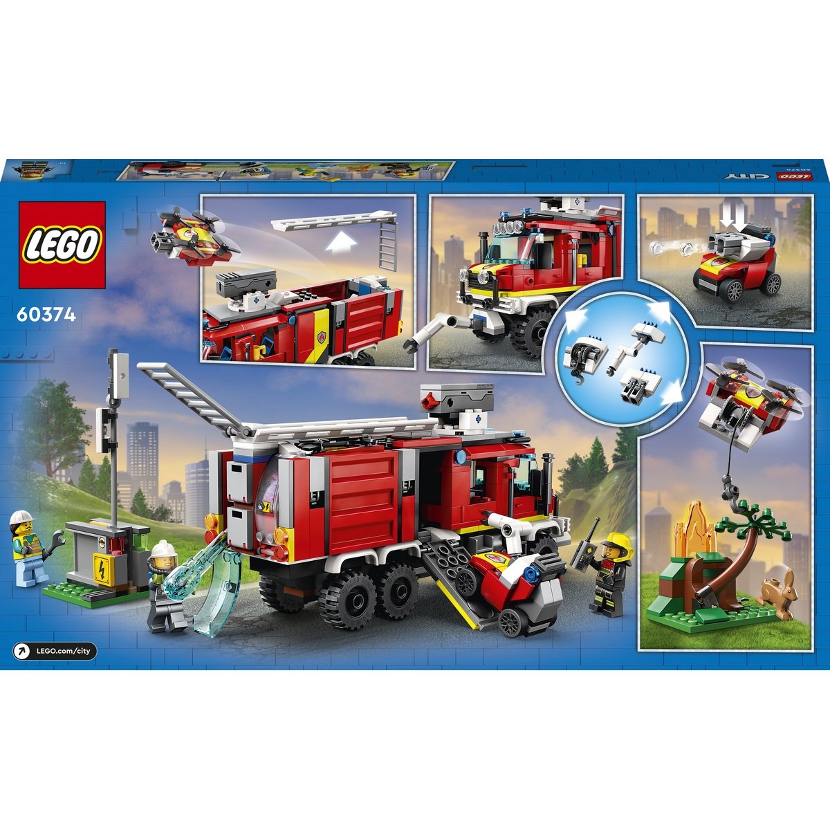 La camion d'intervention des pompiers Lego City 60374 - La Grande