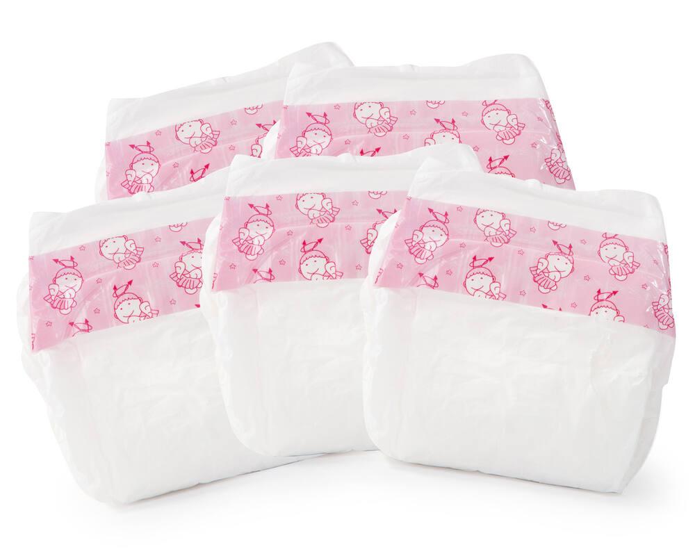 HoveeLuty Lot de 4 Couches pour poupées de 14 à 16 Pouces, sous-vêtements à imprimé Floral