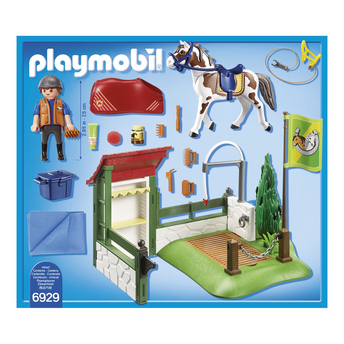 playmobil chevaux box