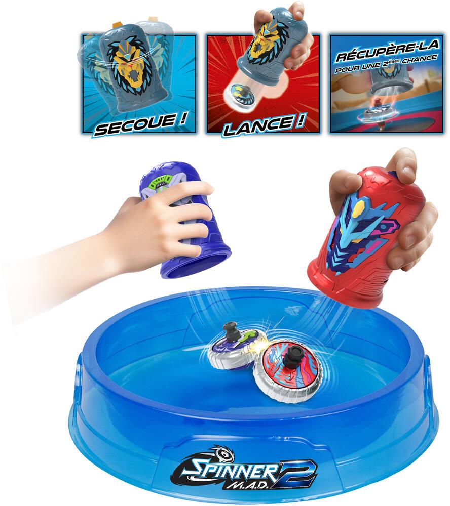Spinner Mad By Silverlit - Arene De Combat Avec Reposes-toupies - 86338 à Prix Spinner Mad By Silverlit - Arene De Combat Avec Reposes-toupies - 86338 à Prix