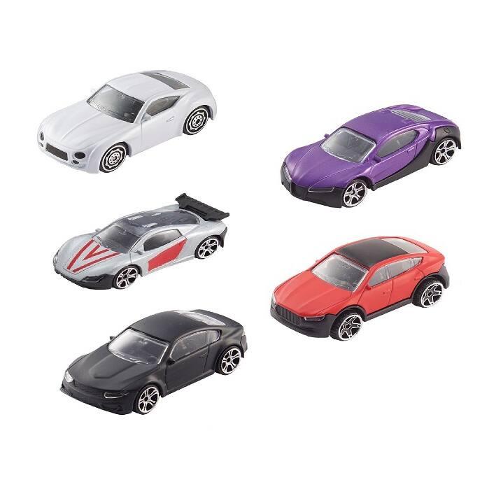 Hot Wheels – Coffret 5 Véhicules Track Builder + 1 Carte Tigre – Miniatures – Jouet Enfant 3 Ans+ – Extension De Circuit