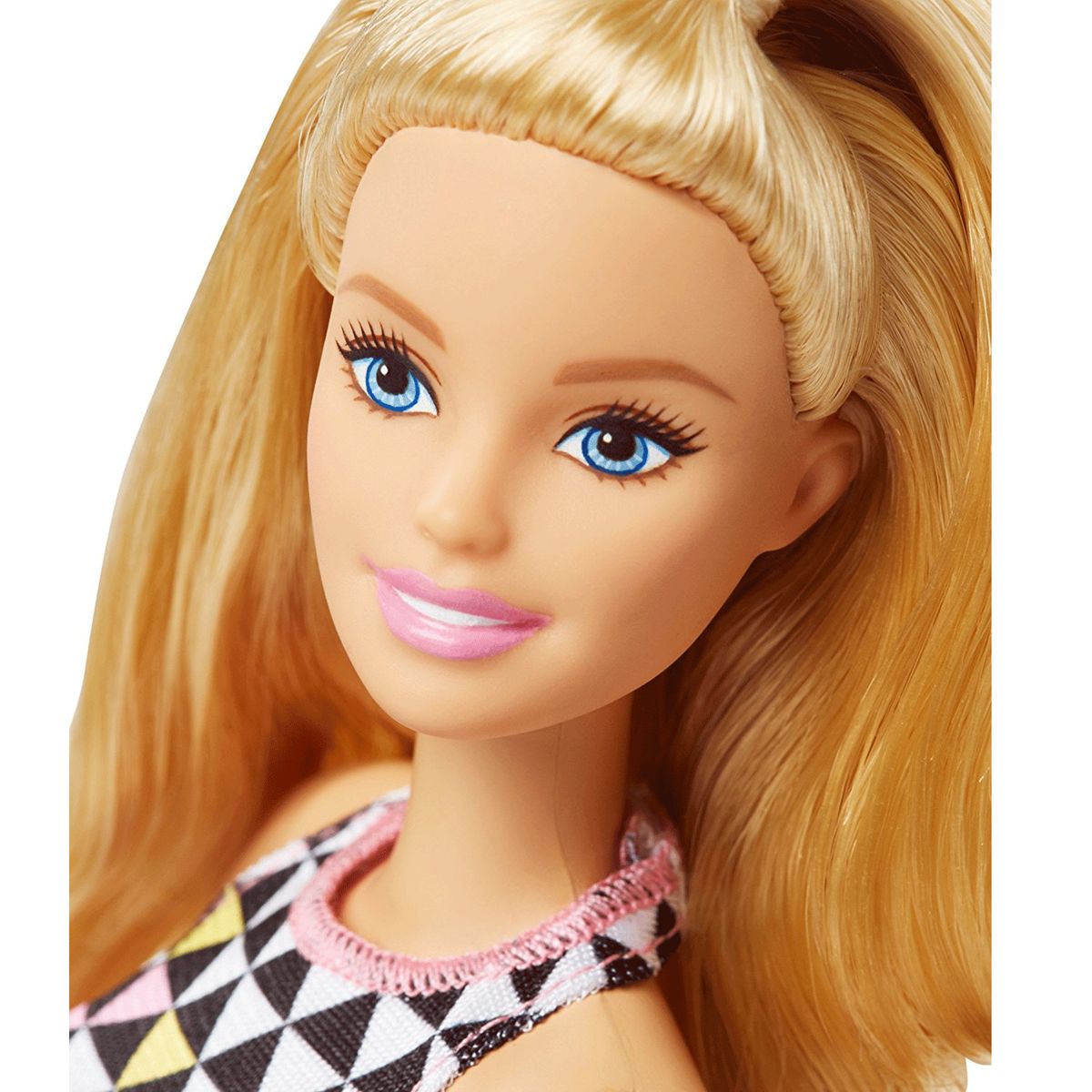 Grande Poupée Fashionistas de Barbie n° 30 Dynamique blanc et rose