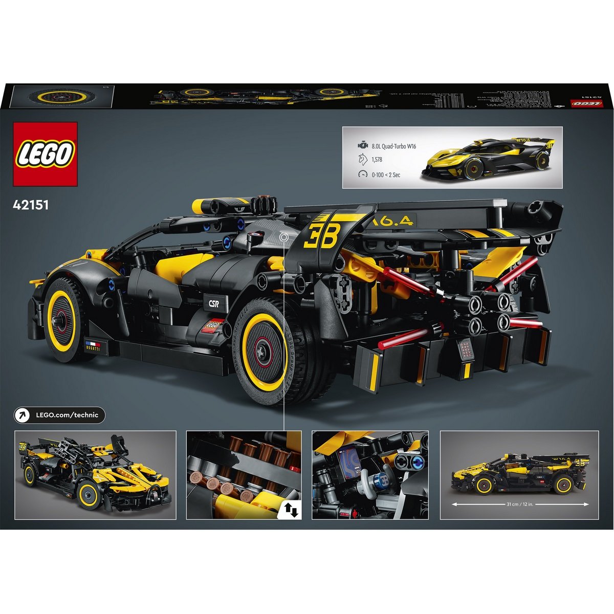 Le bolide Bugatti Lego Technic 42151 - La Grande Récré
