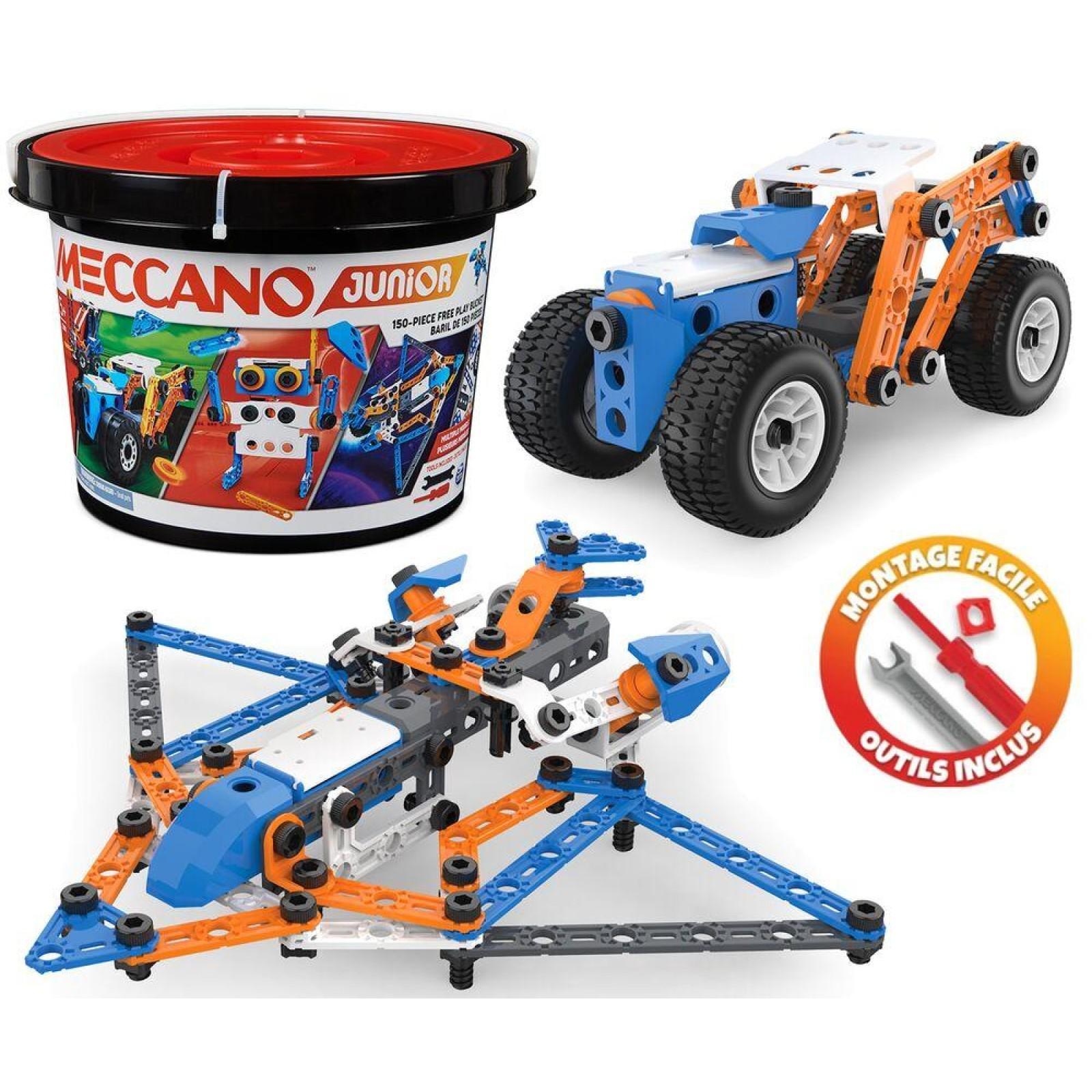 Kids Meccano Junior Bucket 150 Piece Junior Meccano Meccano Junior
