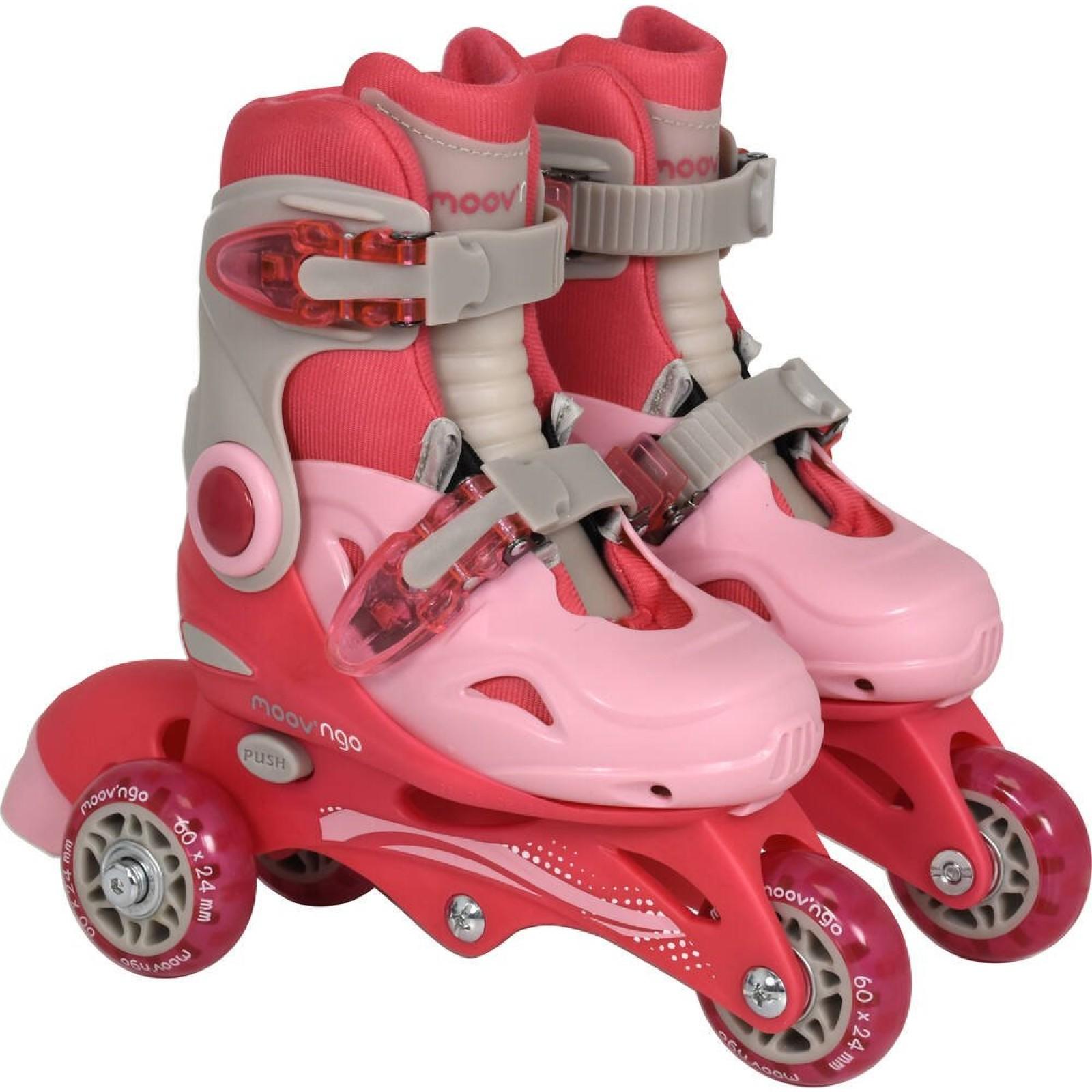 Rollers évolutifs roues rose taille 30-33 La Grande Récré