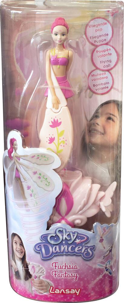 Lansay - Sky Dancers - Miss Mint - Poupée Volante Magique pour Enfants Dès 6 Ans - Fée Qui s'Envole avec Un Lanceur - Émerveillez Vos Enfants - Fonctionne sans Pile