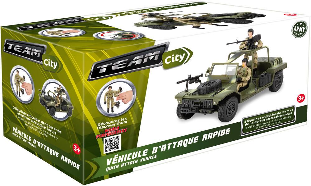 Camion militaire miniatures en métal - Set de véhicules 1:16 pour enfants