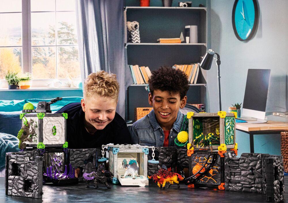 Set BattleCave Araignée Des Ténèbres Schleich – 33 Pièces, Arène Modulable, Dès 6 Ans