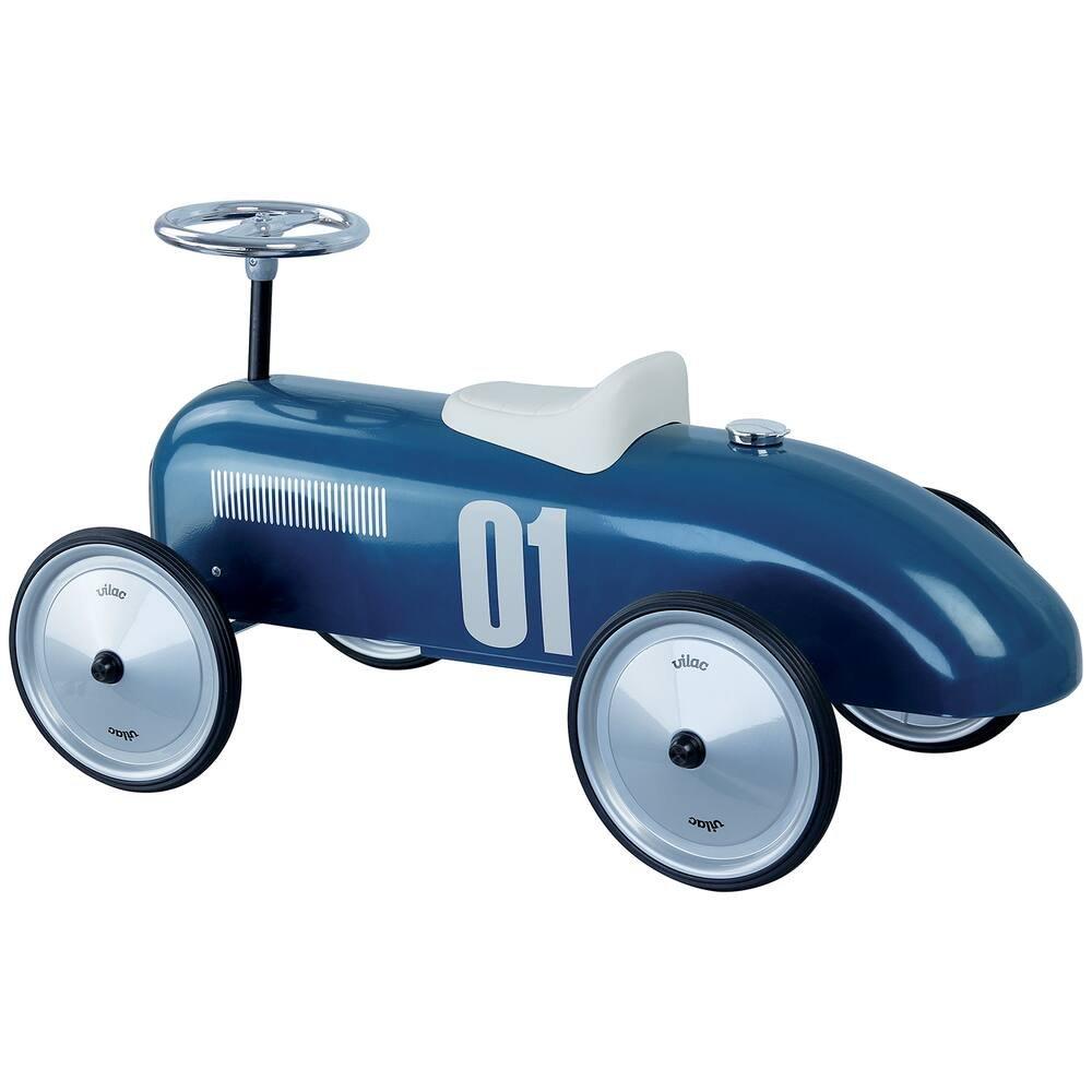 Porteur Vilac voiture vintage bleu pétrole La Grande Récré