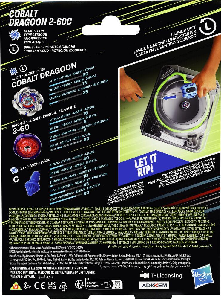 Beyblade Coffret Premium Lanceur avec Corde et Toupie Cobalt Dragoon 2-60C Bleu| Kidinn Beyblade Coffret Premium Lanceur avec Corde et Toupie Cobalt Dragoon 2-60C Bleu| Kidinn