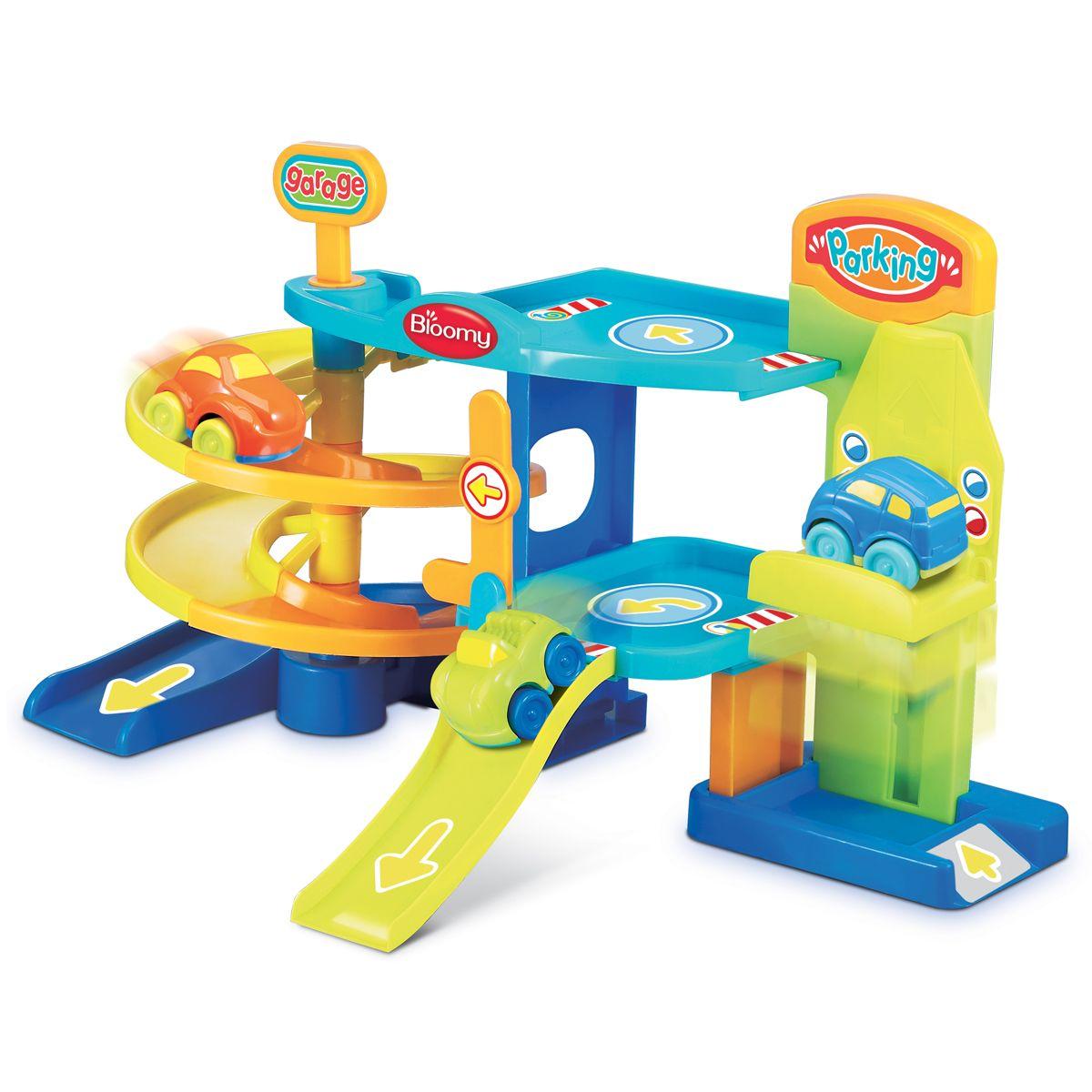 Mon 1er Garage Avec 3 Voitures Vehicules Et Figurines La Grande Recre