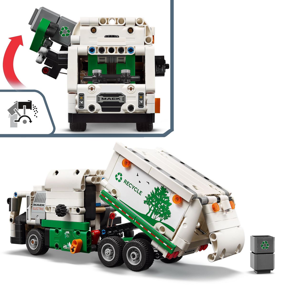 LEGO 42167 Mack® LR Electric Camion poubelle