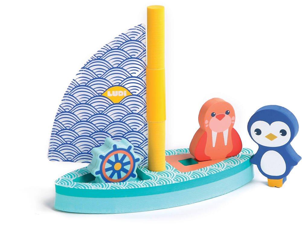 VANZACK – Lot De 2 Bateaux Jouets Flottants – Bateaux De Bain En Plastique Pour Piscine Et Plage – Dès 3 Ans – Design Réaliste