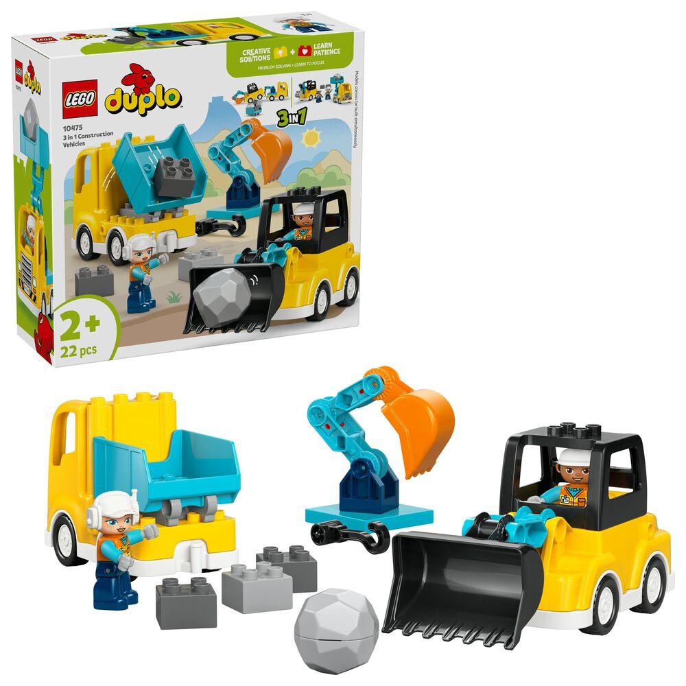 Lot De 3 Plaques De Construction Compatibles Duplo – 25,5 X 19,1 Cm – Vert – Pour Filles, Garçons Et Tout-petits Dès 3 Ans