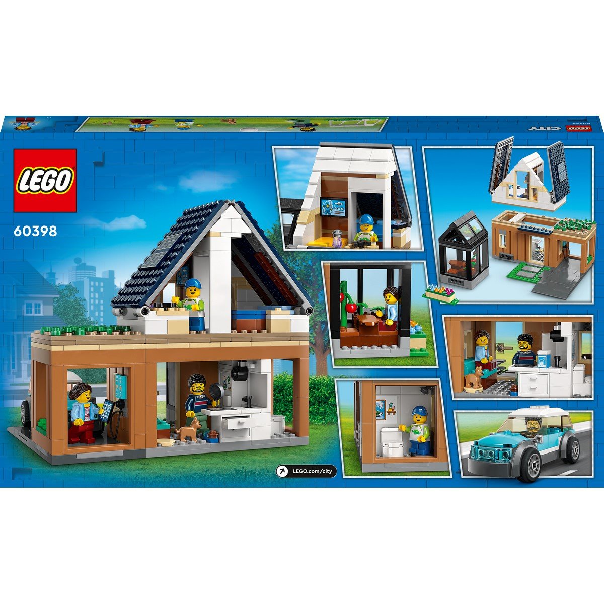 LEGO City La Maison Familiale et la Voiture Électrique 60398 LEGO