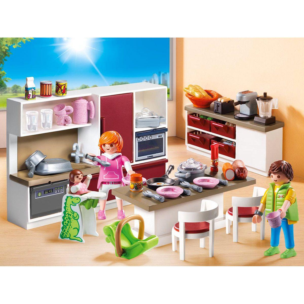 cuisine amenagee playmobil city life la ville la police et les secours la grande recre