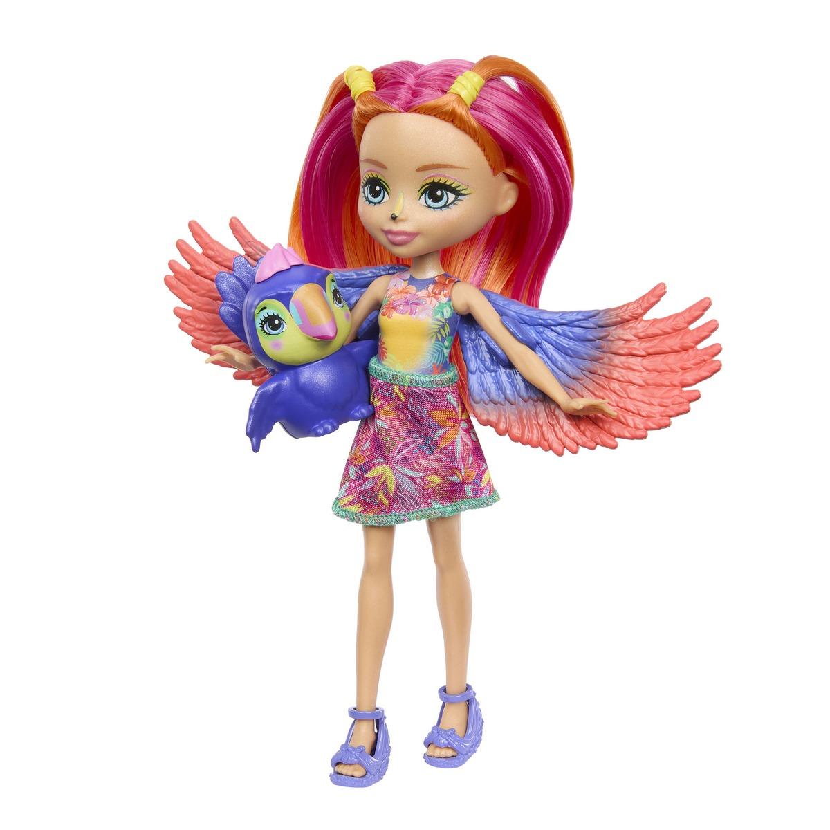 Enchantimals poupee Trippi Toucan a Sunset Beach La Grande Recre