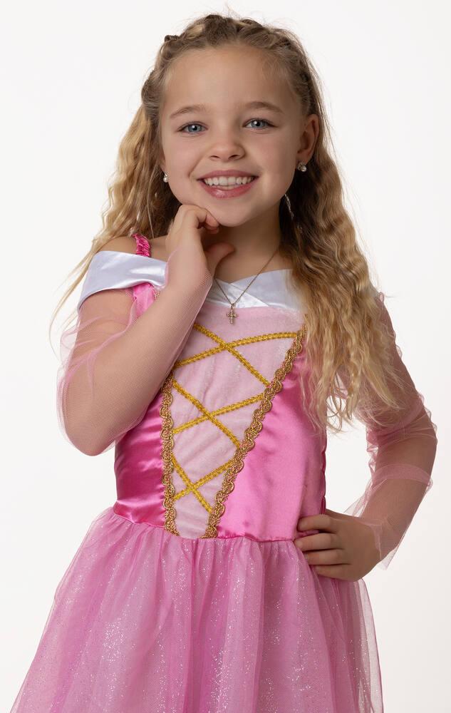 Lito Angels Robe Tutu Belle Pour Fille – Costume Princesse Jaune Scintillant – Jupe Tulle 4 Couches – Taille